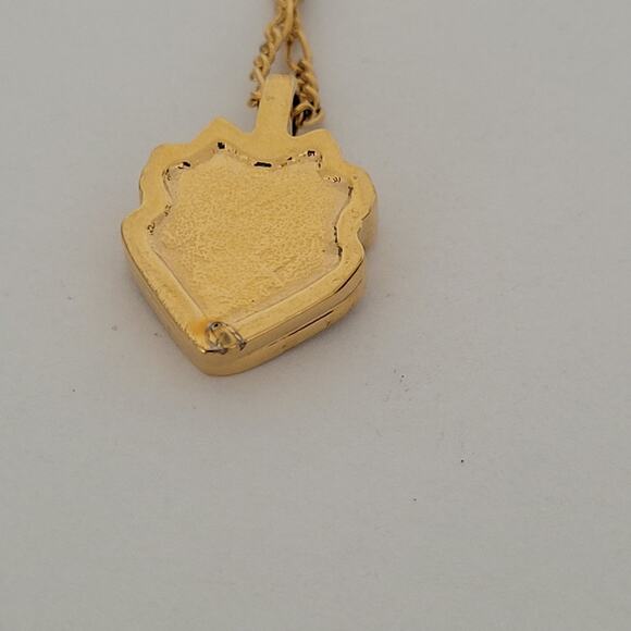 Vintage Nina Ricci NR Bow Pendant Necklace 14”+ 2 Gold Tone Chocker Chain - Picture 4 of 7